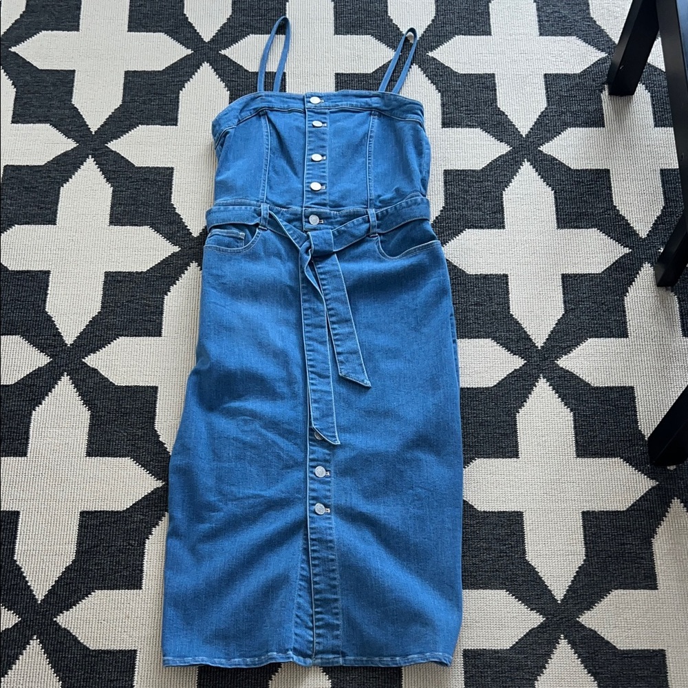 Wray NYC Blue Denim Corset Dress